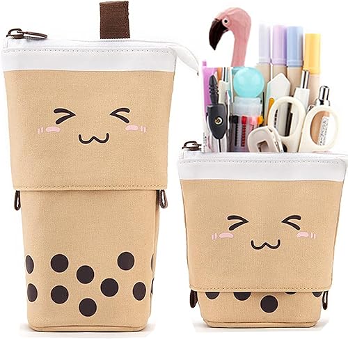 Miniatura 10 de Friinder Bonito estuche telescópico para lápices, estuche de papelería, bolsa de transformador retráctil de pie, ideal para Navidad, vacaciones, Año