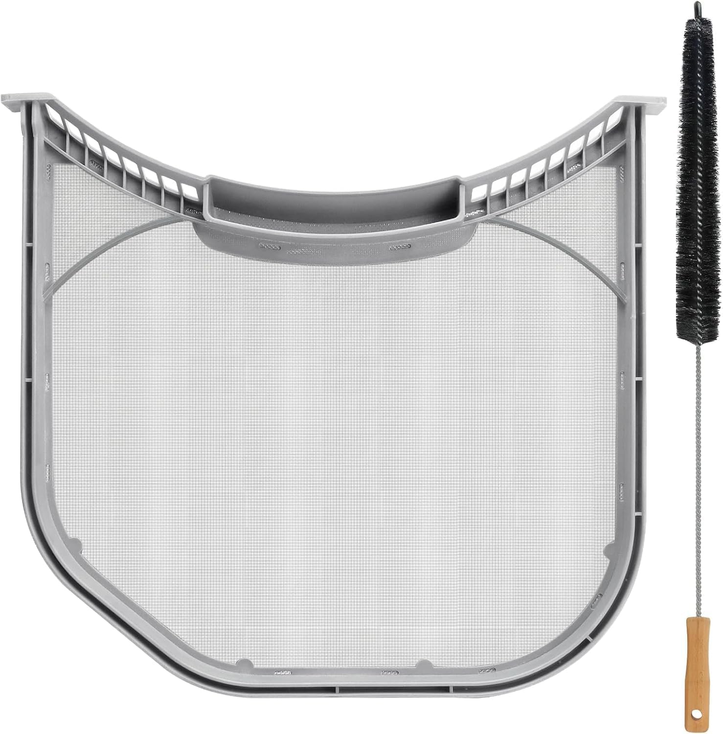 ADQ56656401 Dryer Lint Filter Stainless Steel Screen with Clothes Dryer Lint Vent Trap Cleaner Brush Replacement for LG Elite Dryer Lint Screen AP4457244 AH3531962 PS3531962