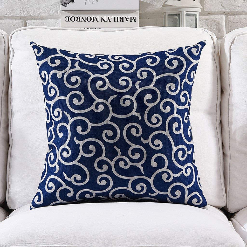 Coussin en coton et lin haut de gamme Snug grand format 53x53cm pour une decoration soignee
