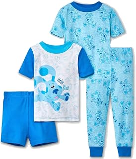 Boys' Paw Patrol | Baby Shark | Blue's Clues & You 4-Piece Snug-fit Cotton Pajamas Set