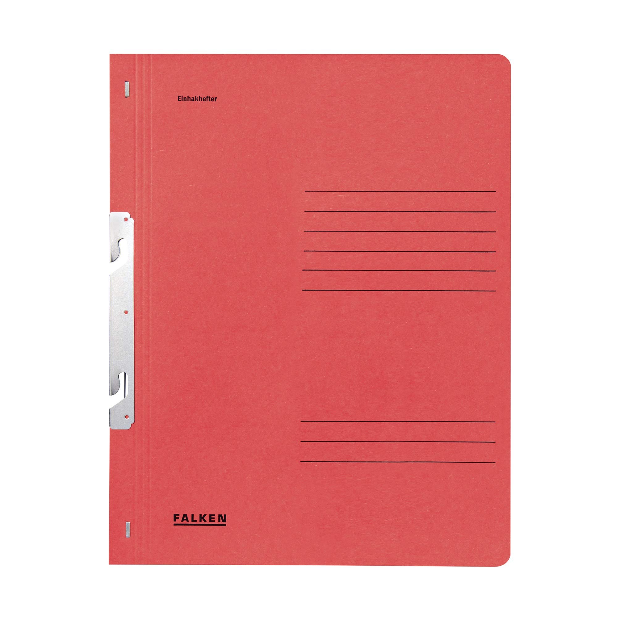 Exacompta - Ref 80004054001F - FALKEN - Hook-In Top-Down Flat Files - A4 (210 x 297mm) in Size, Blue Angel Certified, 250gsm Recycled Manilla - Red (Pack of 50)