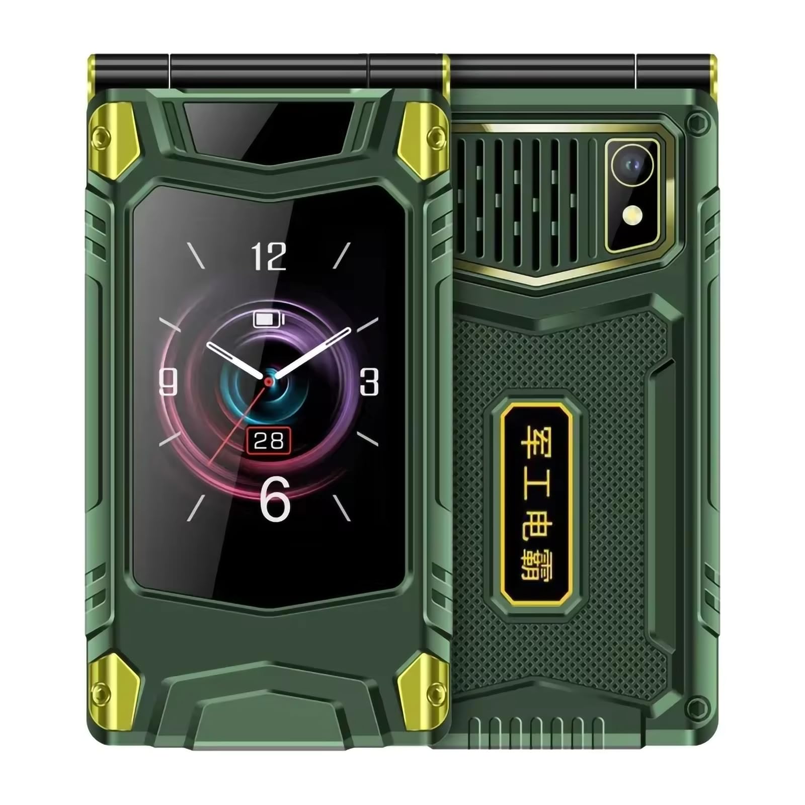Téléphone portable 4G pour personnes âgées avec batterie 6800 mAh et gros boutons