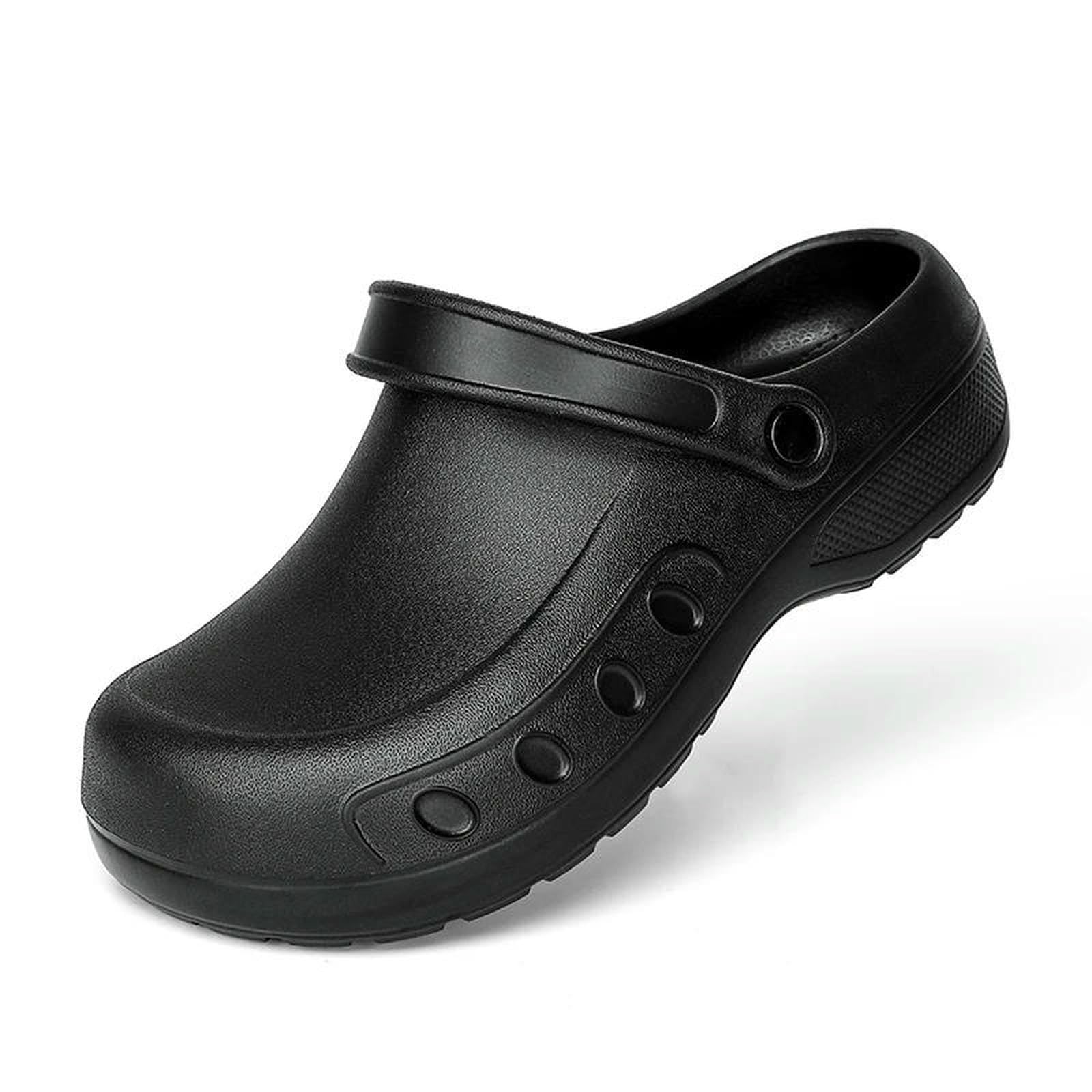 Klapki męskie buty szefa kuchni dla mężczyzn, antypoślizgowe kapcie EVA, podeszwa zewnętrzna, wygodne chodaki ogrodowe, wodoodporne sandały, rozmiar 39-46-688 Khaki-40