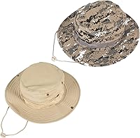 Vista 41 de Sombreros de sol para hombres y mujeres, sombrero de cubo UPF 50+, sombrero Boonie plegable, protección UV, senderismo, playa, pesca, safari