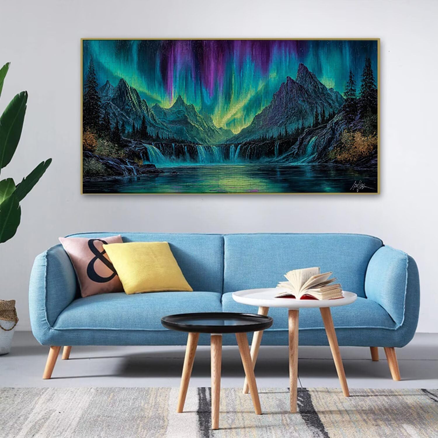 Puzzle de Madera para Adultos 1312 Piezas - Paisaje Aurora, Obra de Arte de Juego de Rompecabezas para Adultos, Puzzle de Impresión de Alta Definición Multicolor, Pasatiempo Creativo Regalo b-539