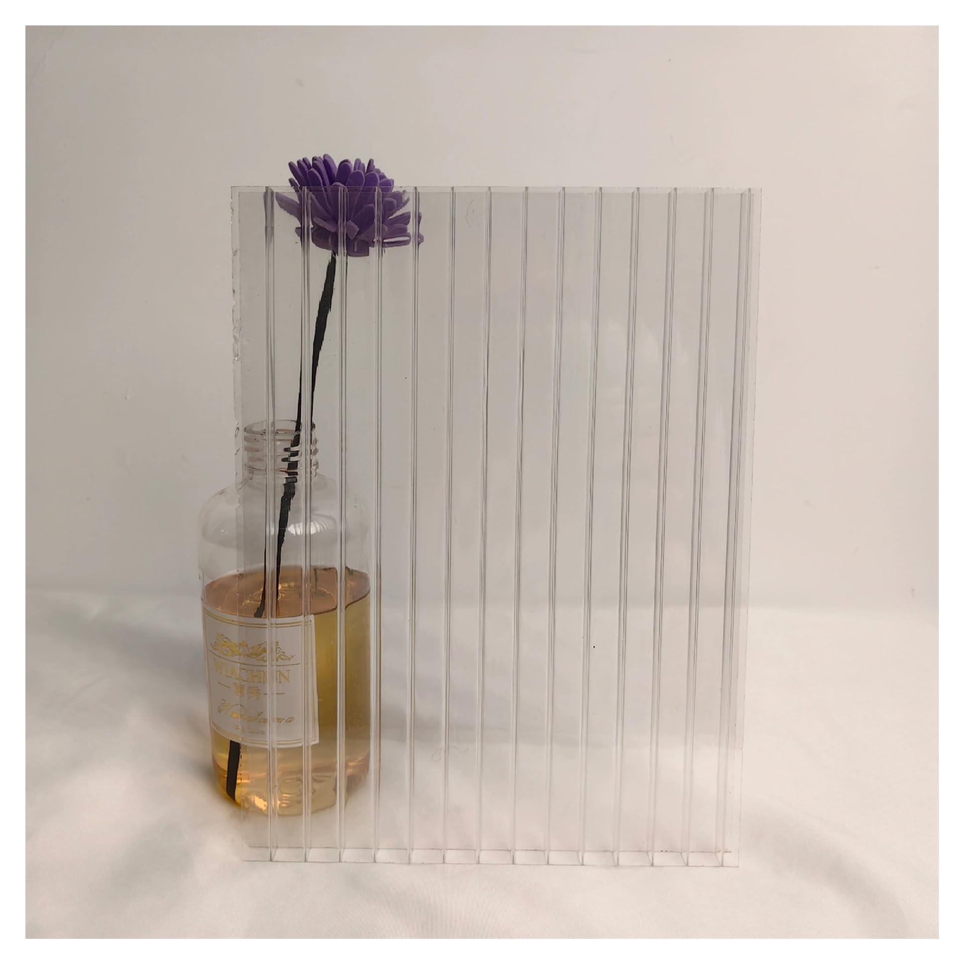 Policarbonato Alveolar, Policarbonato Celular, Panel Doble Pared, Placa para Invernadero, Transparente, Resistente A UV, Resistente A La Intemperie(4' x 2' x 0.16" 6Pack)