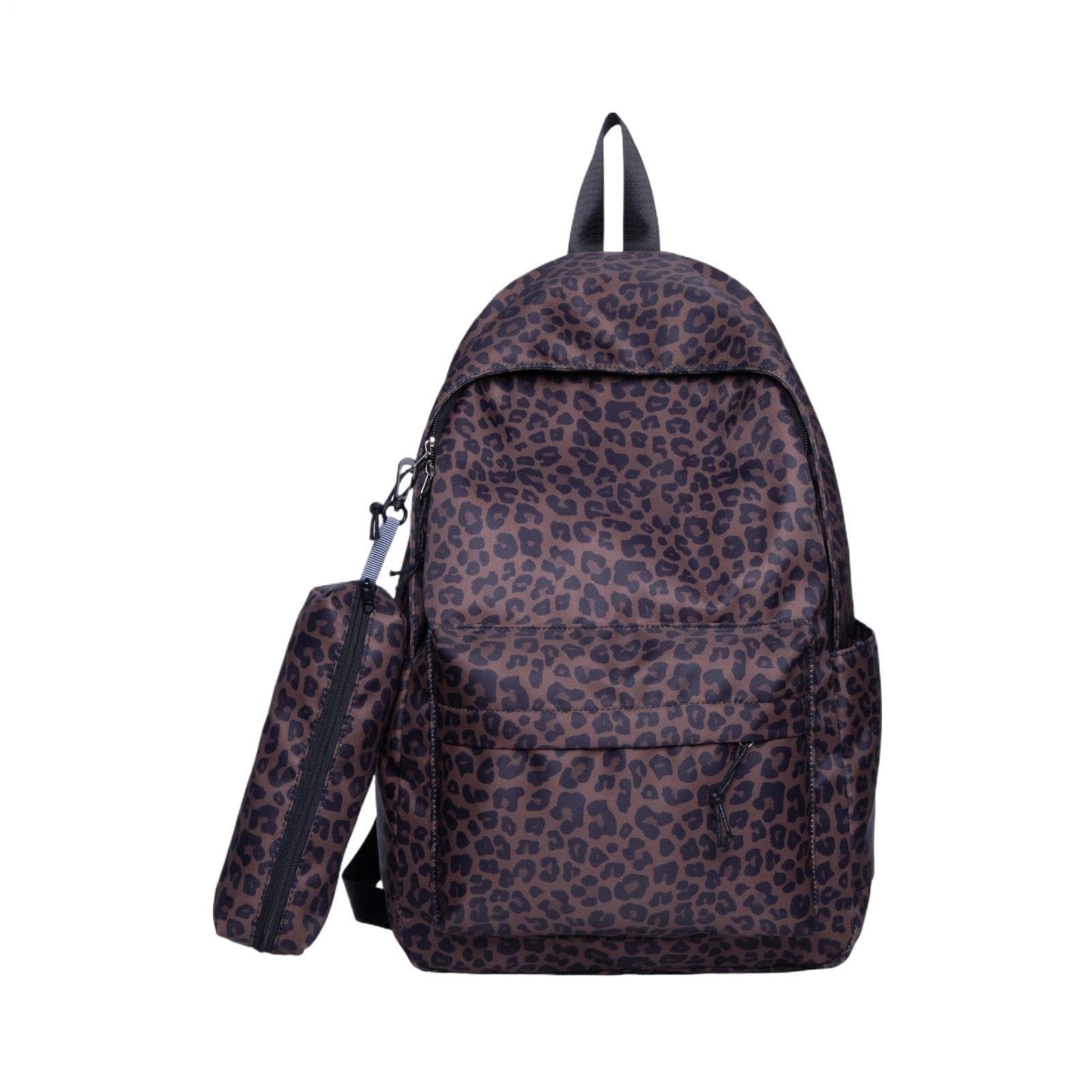 Schulrucksack Modische Tasche Mit Großem Fassungsvermögen Und Verstellbarem | Gepardenmuster Schulrucksack für Freizeit, Sport, Festival, Wandern - für Damen, Herren und