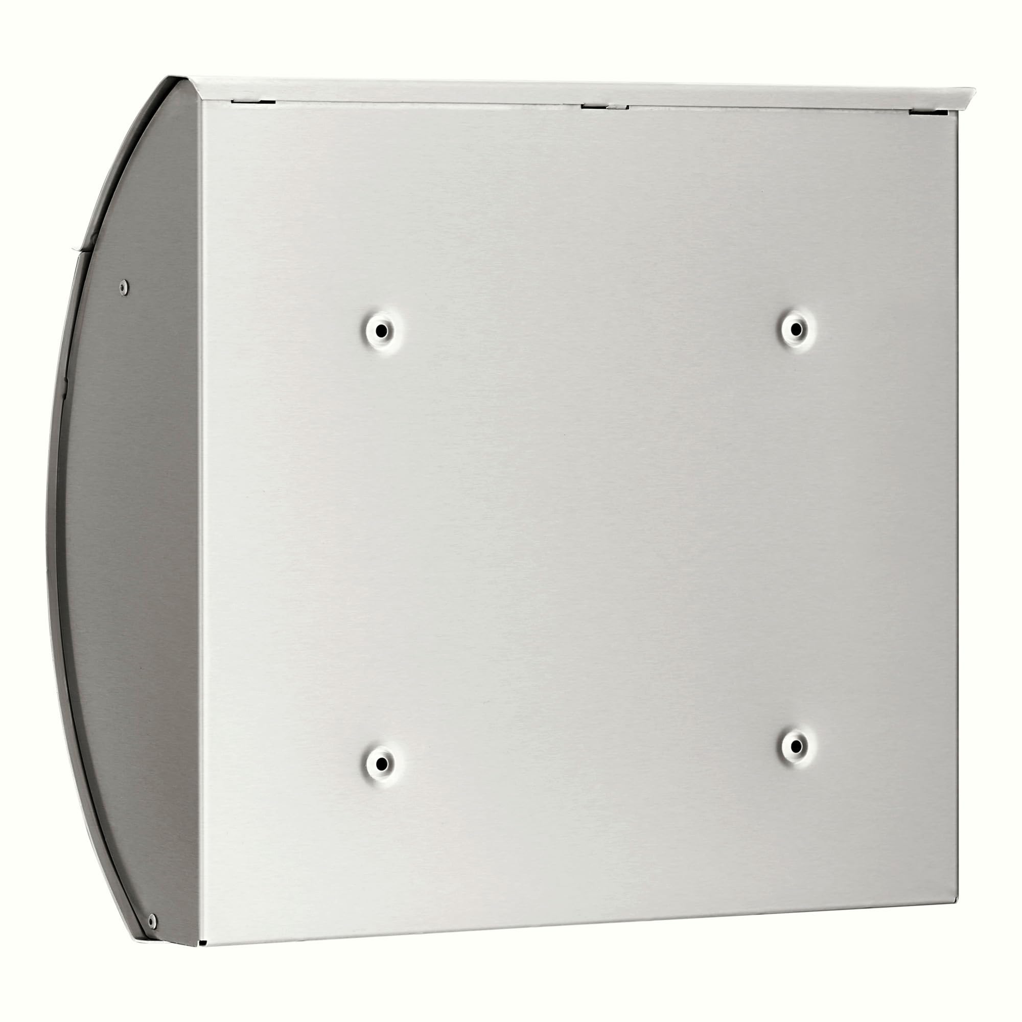 Burg Wächter Brievenbus met openingsstop, A4 inworpformaat, EU-norm EN 13724, verzinkt staal, Riviera 835 ANT, antraciet, 38690, (B x H x D) 335 x 460 x 130 mm