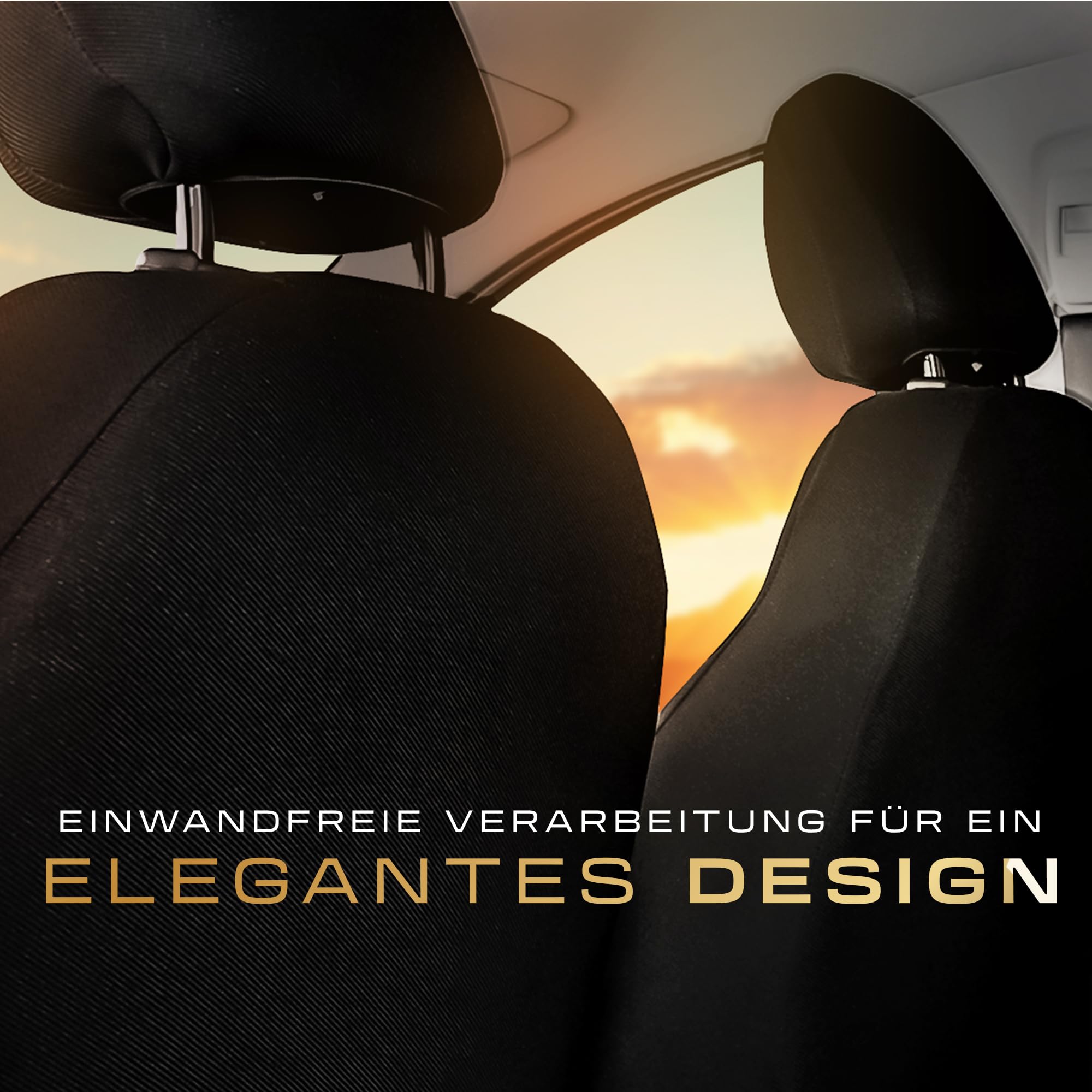 MOTOS Fundas Asientos Coche para Dacia Sandero II 2012-2020 Funda Asiento Coche Delantero con Sistema de Airbag Activo, Ajuste, Material de Tres Capas, Aspecto Elegante, Aplicación Versátil p