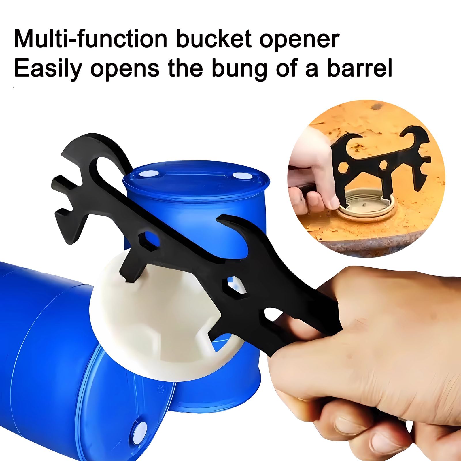 Heavy Duty Bucket Opener - 14-in-1 Lid Remover -3