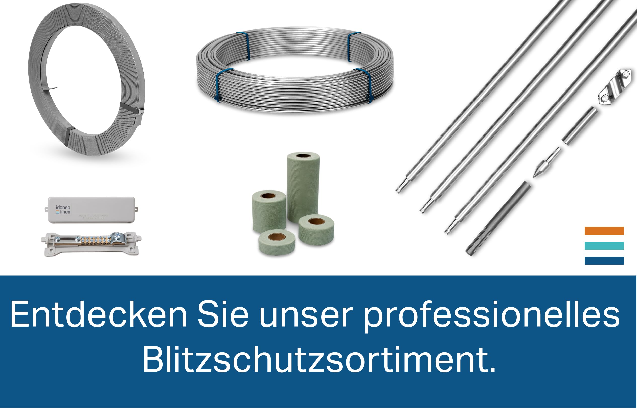 Aluminium Runddraht 8 mm / 10 mm – Flexibler Erdungsdraht für Blitzschutz & PV-Anlagen, Alu Blitzableiter Draht, Korrosionsbeständig, Längen: 1–148 m
