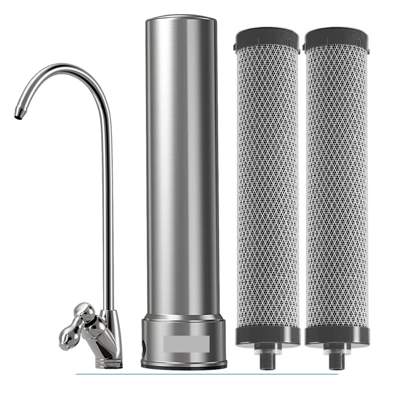 ZQFHSX Reverse Osmosis Water Filter Kitchen Under Sink Drinking Purifier 5 In 1, Stainless Steel 0.01um Filtration System With Faucet for