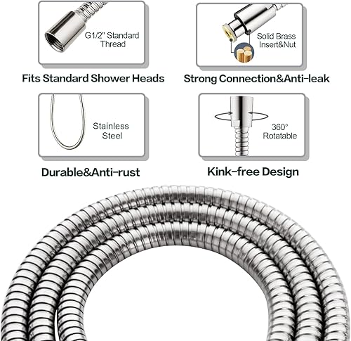 Miniatura 7 de Combo de cabezales de ducha de bronce con cabezal de ducha fijo y cabezal de ducha de mano en bronce aceitado