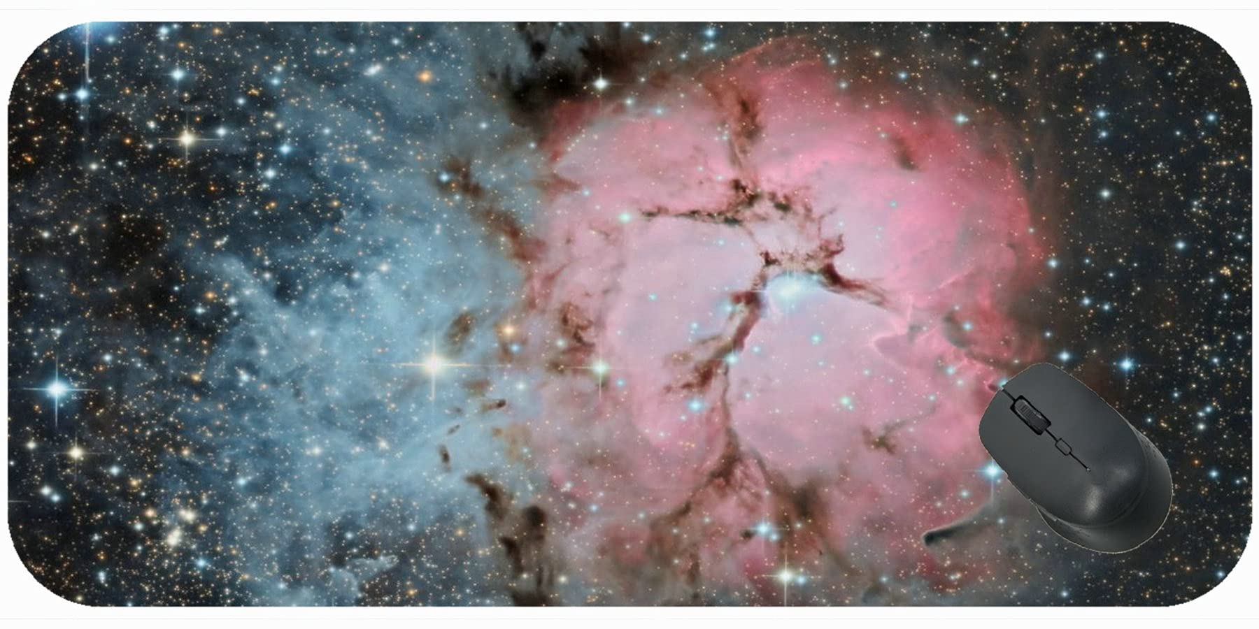 Extra Large Gaming Mouse Pad,Nebula Stars Glare Gaming Mousepad