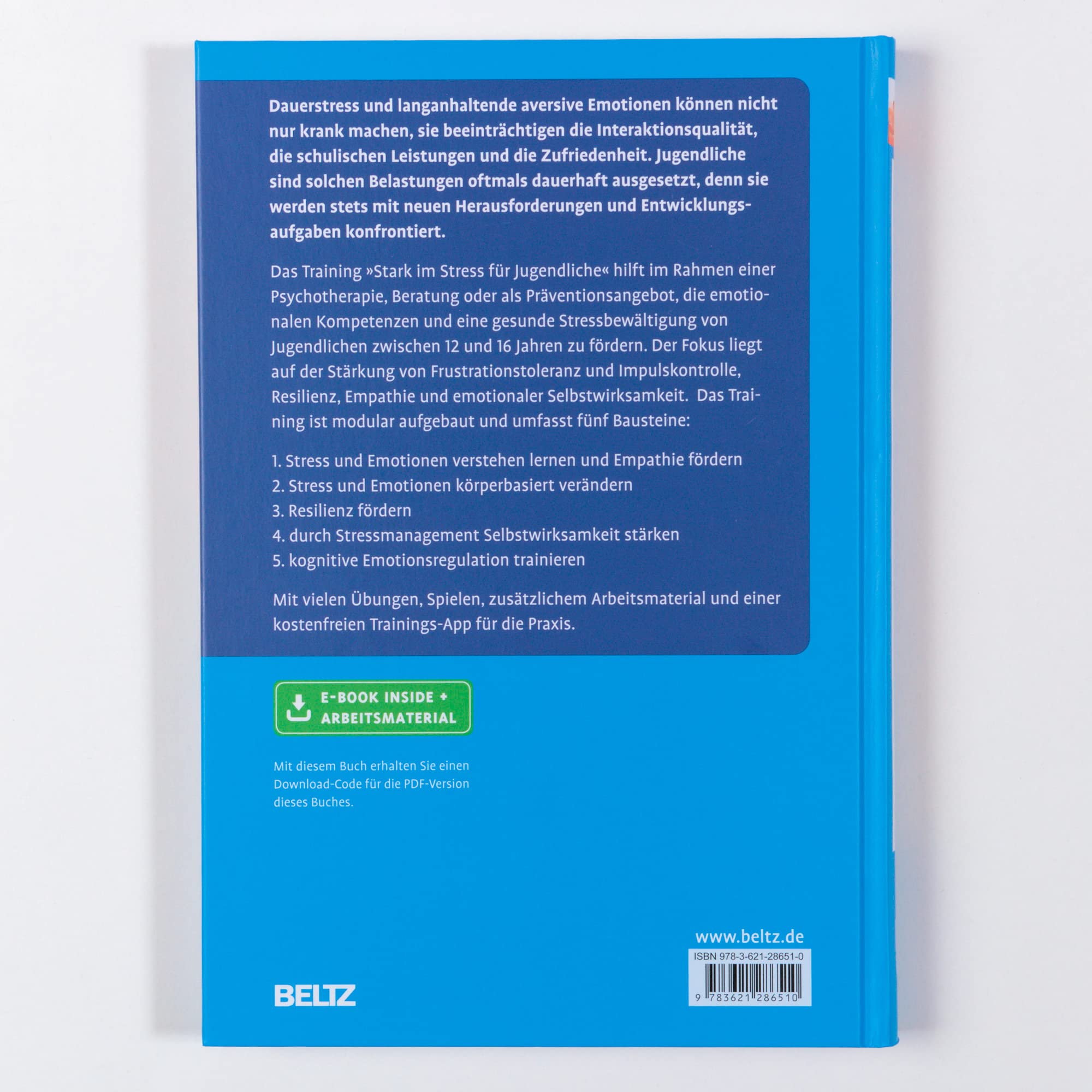 Stress- und Emotionsregulation für Jugendliche: Trainingsmanual zum Programm »Stark im Stress«. Mit E-Book inside und Arbeitsmaterial