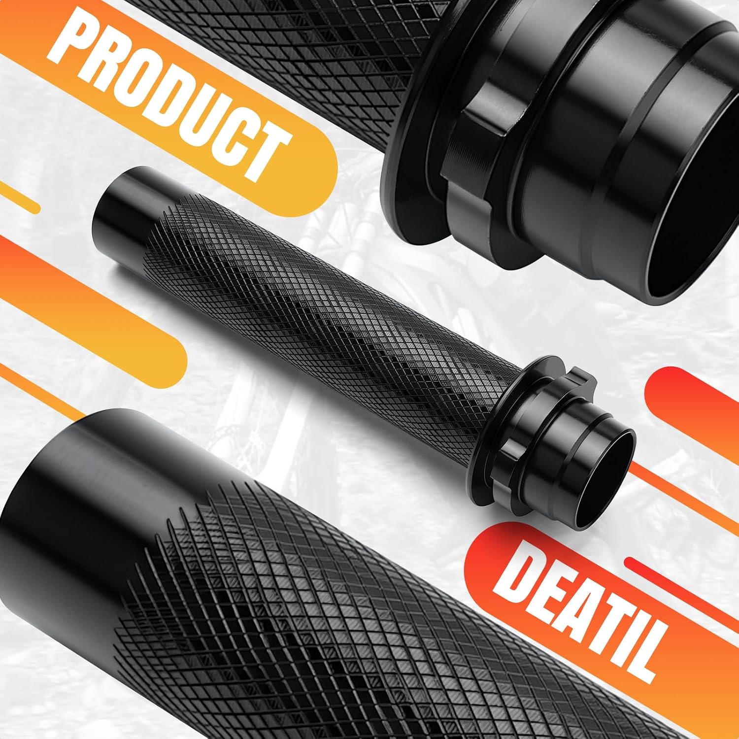 Aluminum Throttle Tube Compatible with Surron Sur Ron Light Bee X/S/L1E LBX LBS, Segway X260 X160, Anti-Slip Twister Throttle Handle, Lightweight Replacement for Stock Plast