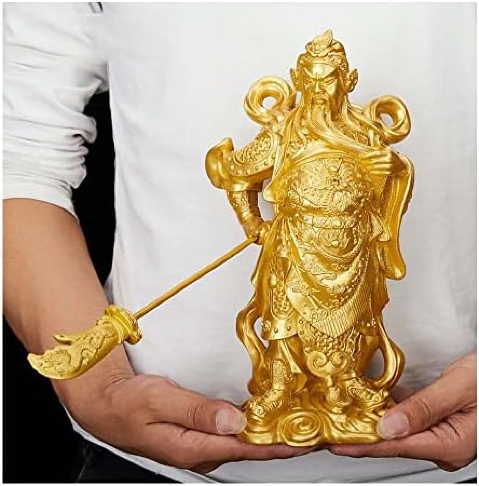 Amazon.co.jp: Longzlan(売店)関羽商売繁盛神様縁起物風水置物関羽像