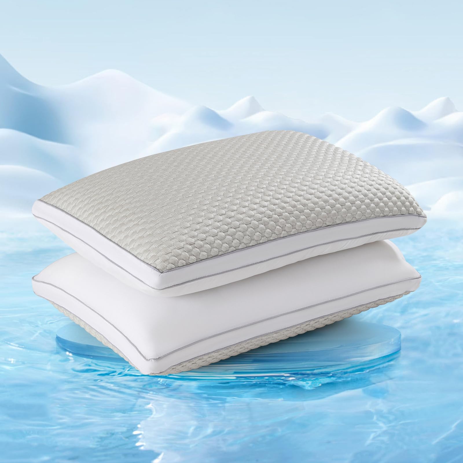 YOUR MOON Cooling Pillow Queen Size Set of 2, Cold Pillows