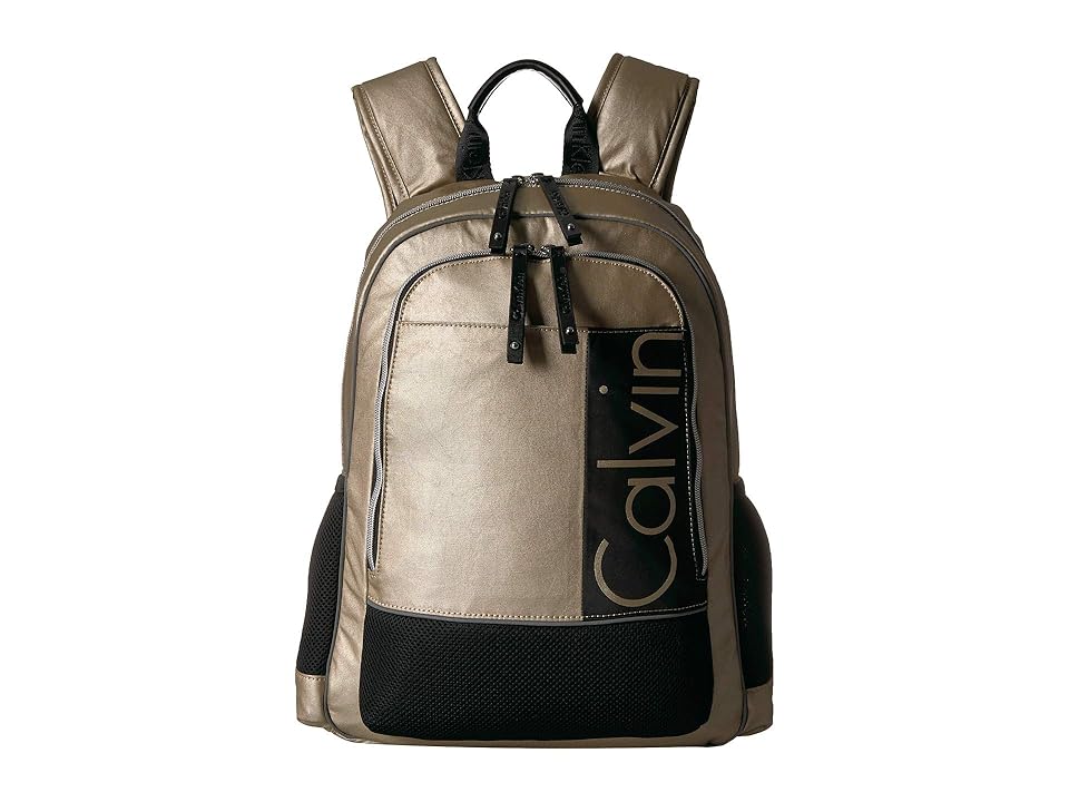 

Calvin Klein Athleisure Backpack (Champagne) Backpack Bags, Gold