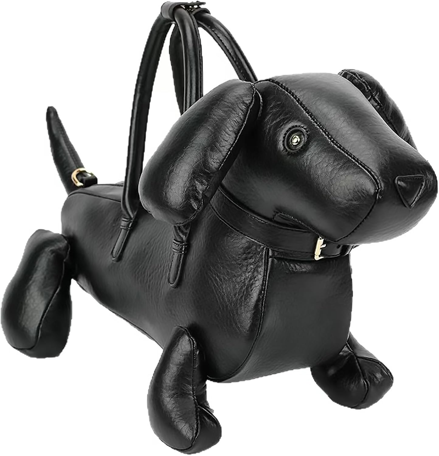 Women PU Leather Unique Novelty Crossbody Shoulder Bag Handbag Cute Dog Shaped Purse