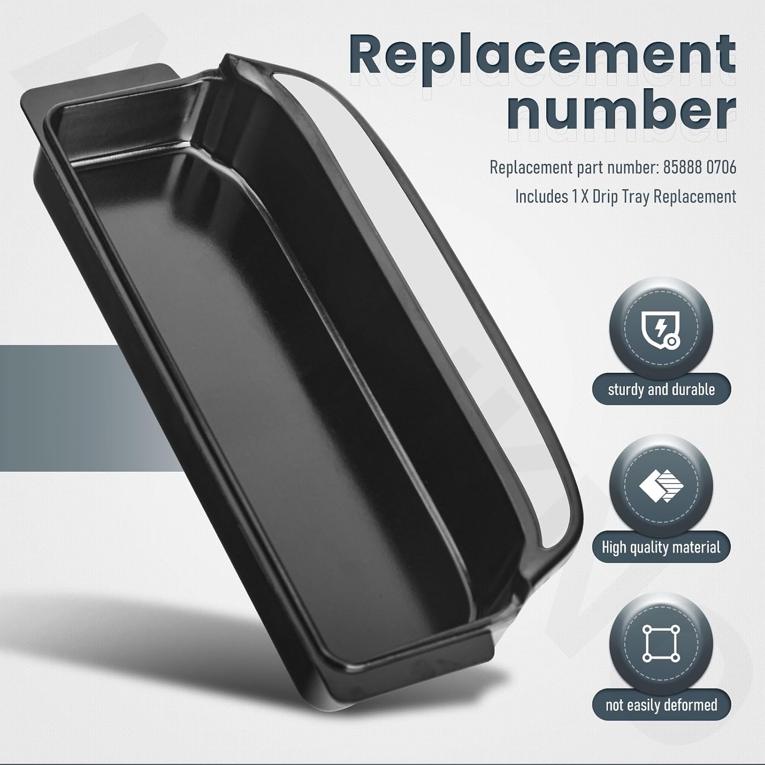 85888 Drip Tray Replacement Compatible with Presto 0706 0706201 0706101 22-Inch Electric Griddle