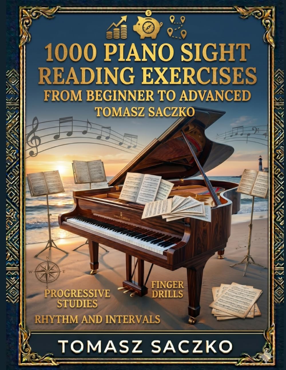 1000 Piano Sight Reading Exercises From Beginner to Advanced: Piano Note reading