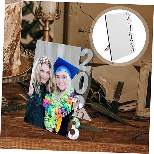 Miniatura 2 de Marco de graduación para firmar, 2 marcos de fotos en blanco de sublimación para decoraciones de mesa de bricolaje