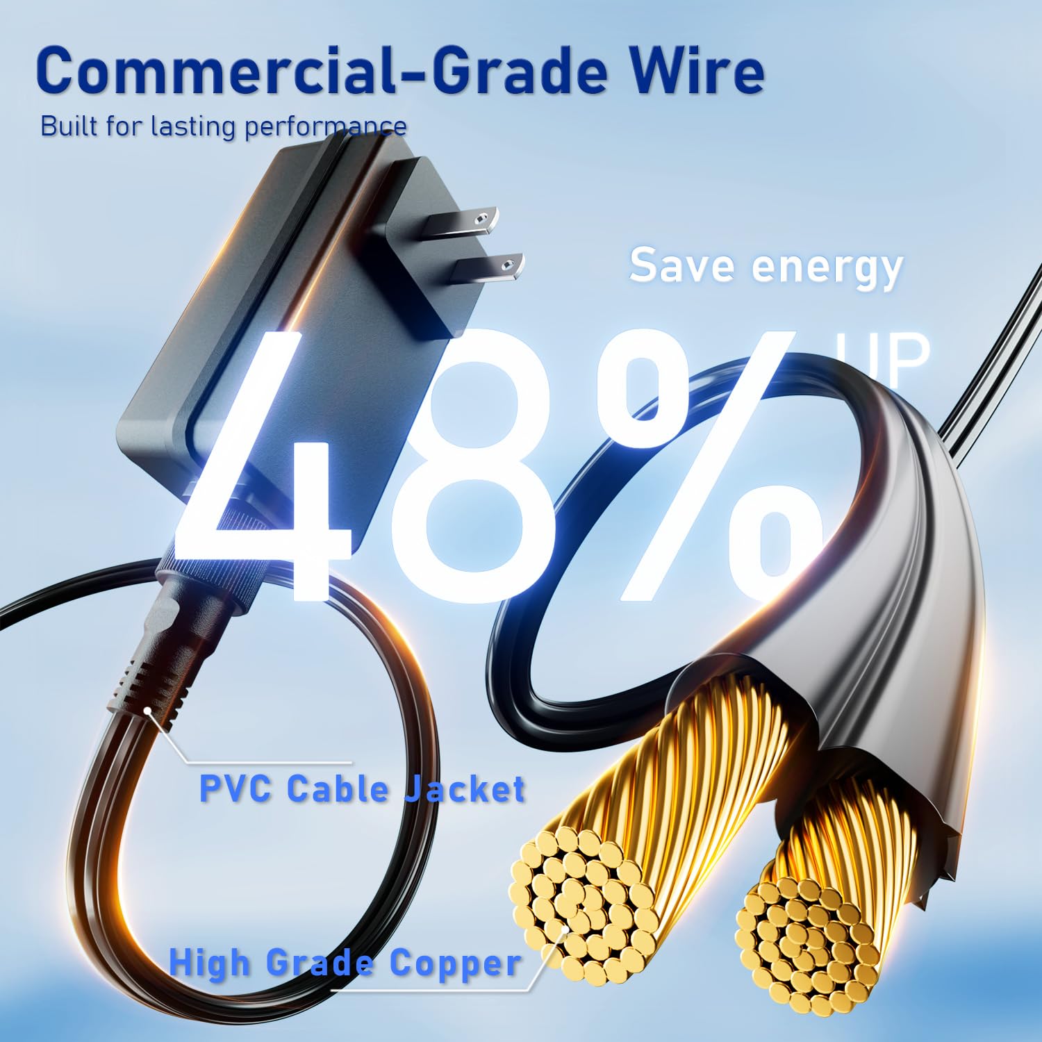 Outdoor String Lights 50FT with 18+1 Shatterproof LED Bulbs, Remote Control Dimmable Patio Lights, Waterproof Hanging Edison Light for Backyard Garden Pergola, Timer & 3 Modes - 5