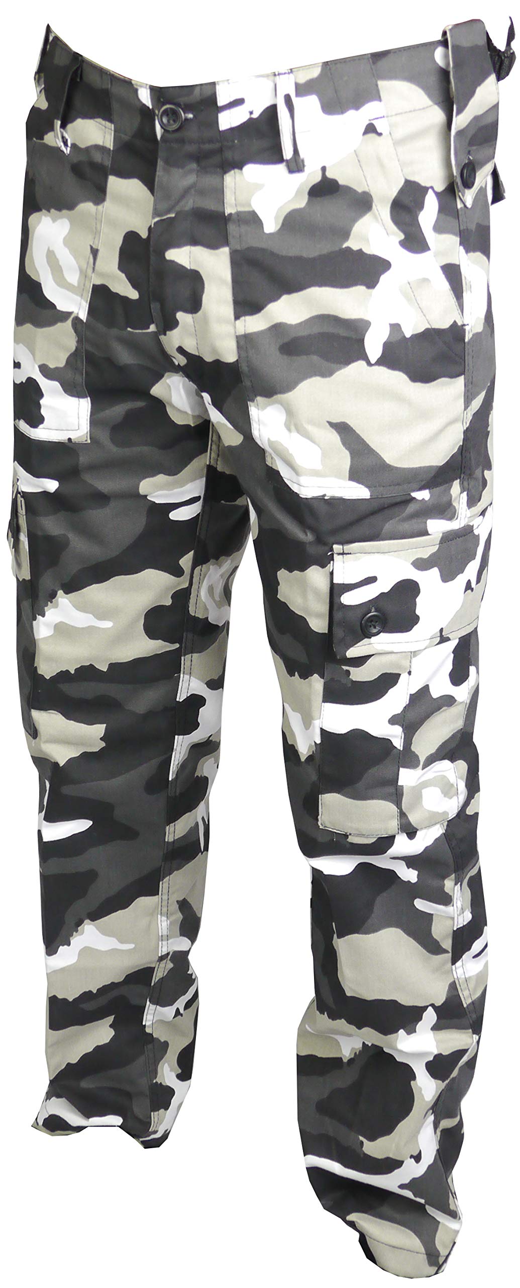 Savage Island Men's Urban Camo Combat Cargo Military Trousers, 32W / 32L