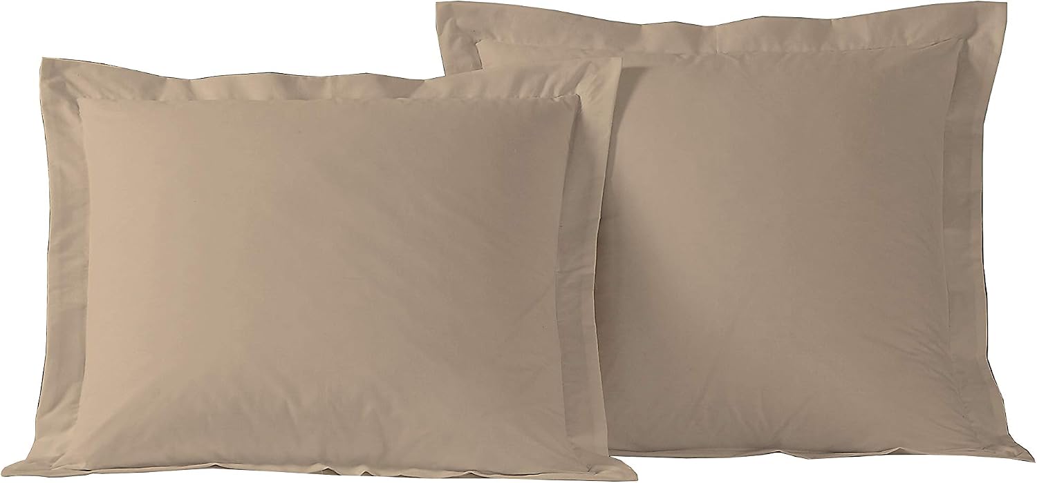 Bed Maker's Tailored 2-Pack Sham, Standard, Mocha (FRE24502MOCH07)