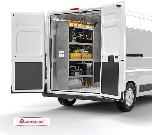 Miniatura 8 de AA Products SH-6004 (2) Sistema de almacenamiento de estanterías de techo medio y alto para furgoneta, compatible con Transit, NV, Promaster y