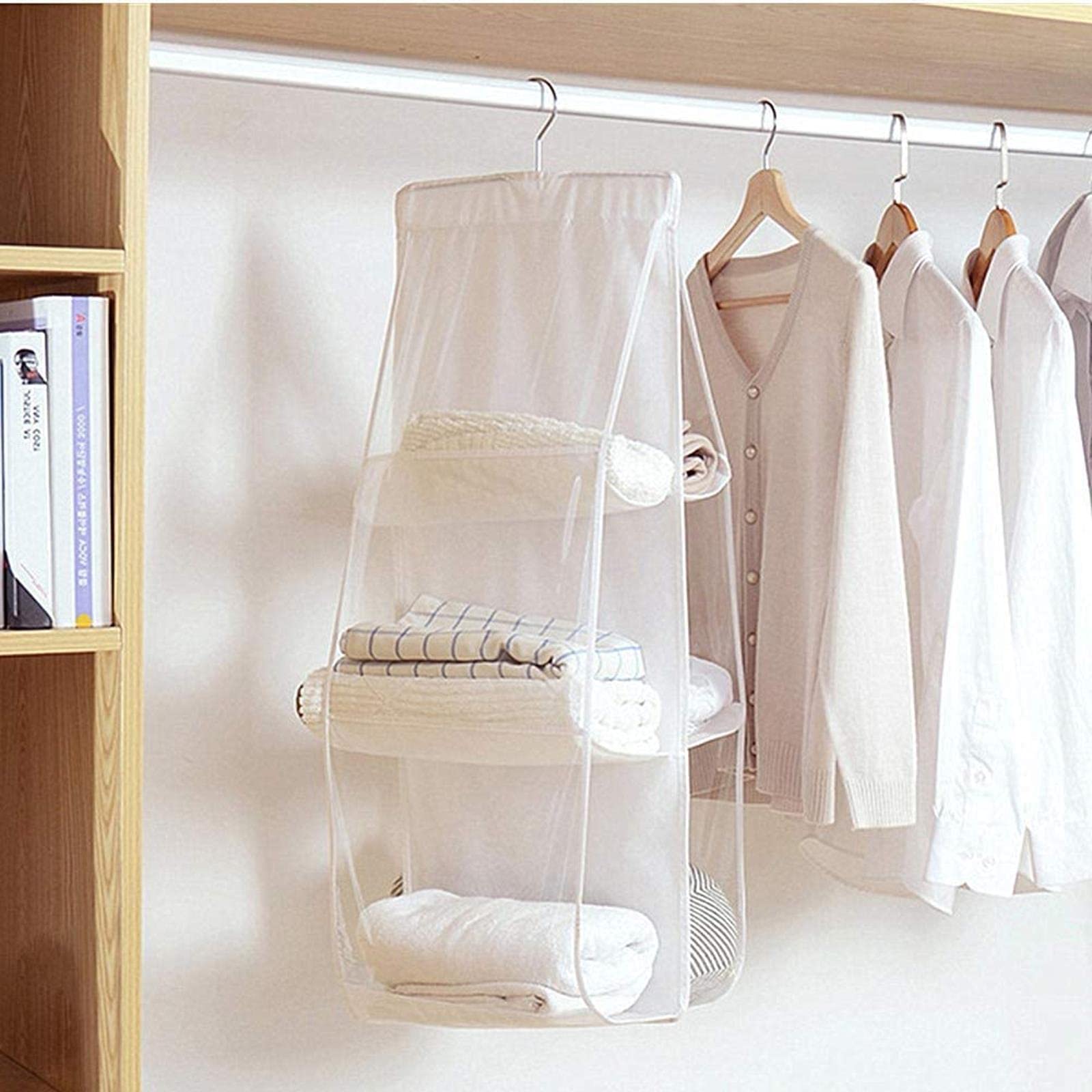 Hängende Aufbewahrungstasche Aufbewahrungs-Organizer für Garderobe Hängende Aufbewahrung Kleiderschrank Garderoben-Organizer Schuhaufbewahrungslösungen Over DOO
