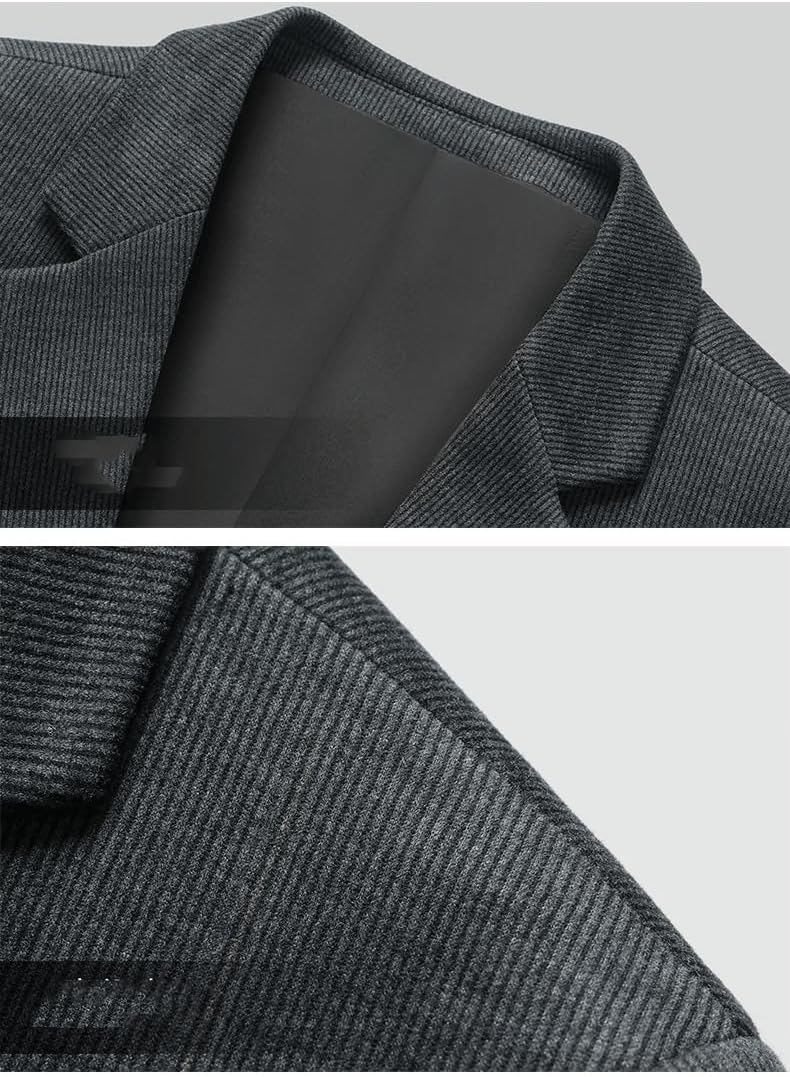 Men's Casual Blazer Autumn Spring Formal Striped Suit Jacket Coats for Men