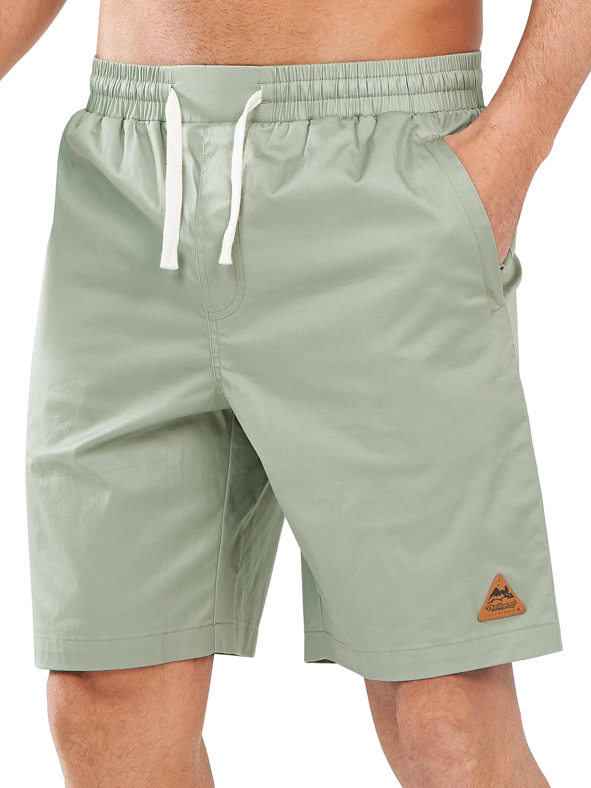 NORTHYARD Men's Casual Shorts-Cotton 9" Golf Work Summer Beach Hiking Shorts with Pockets