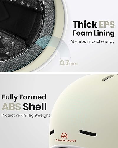 Miniatura 2 de OutdoorMaster Casco de bicicleta para adultos, casco de ciclismo ajustable para hombres y mujeres, certificado de seguridad para bicicleta,