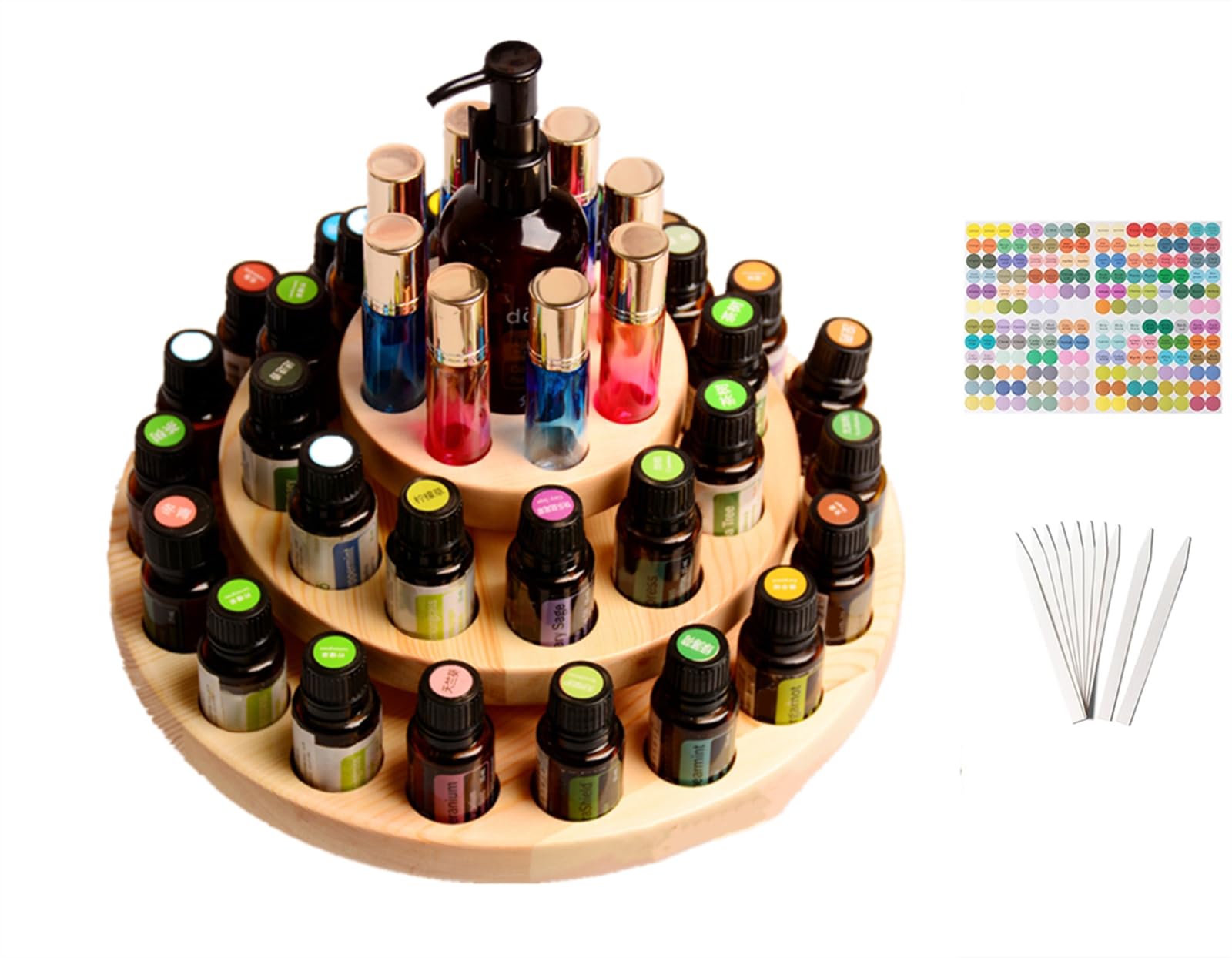 Caja de aceites esenciales contra el desorden: organiza 39 botellas de perfumes