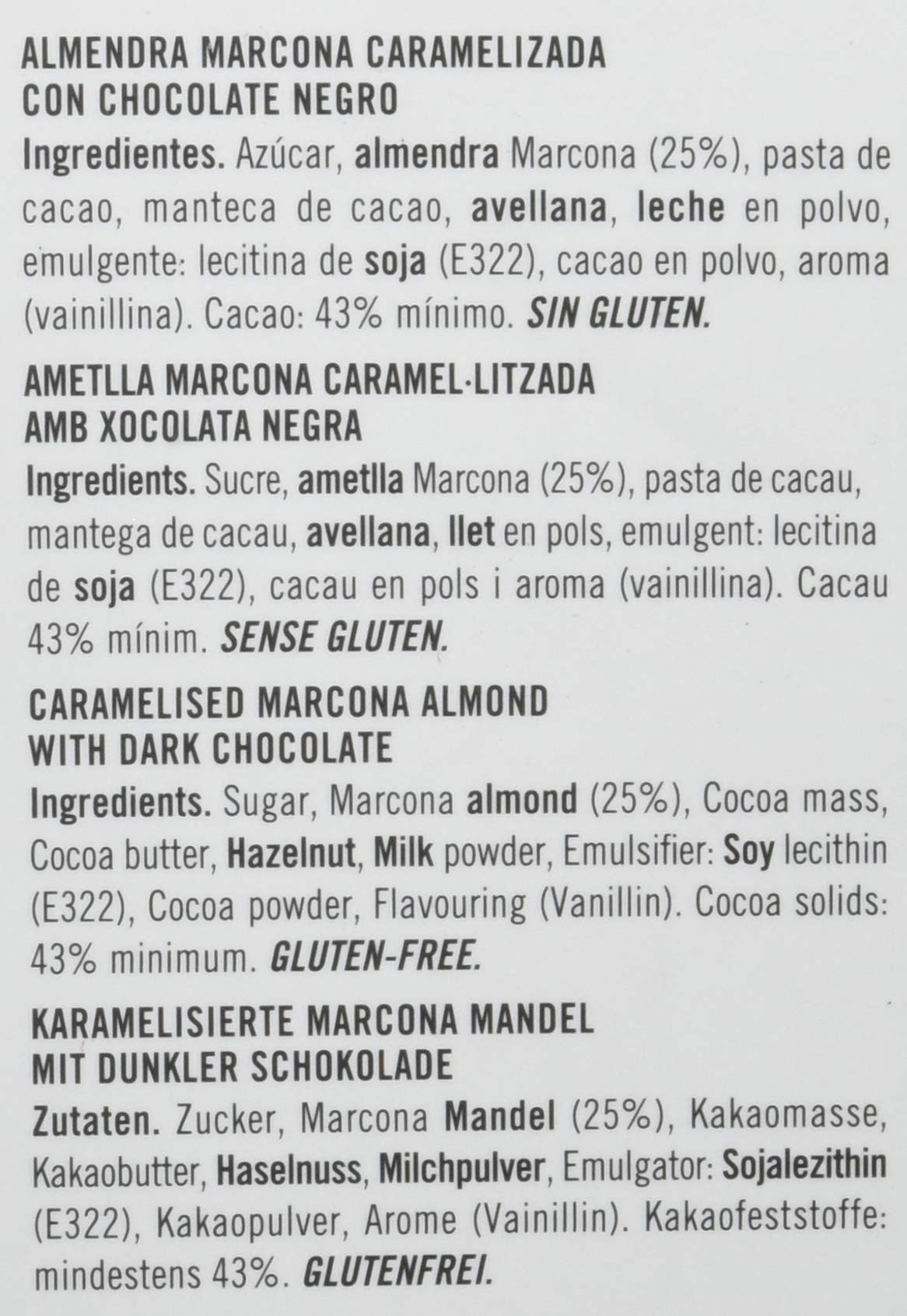 Cudié, Catànies de Chocolate Negro - 80 gr.