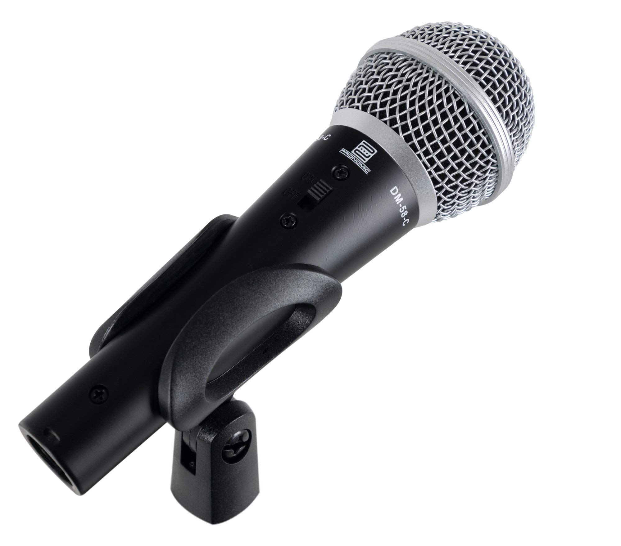 Pronomic DM-58-C Micrófono Vocal Set Inicial de 3, Cápsula: dinámica | Micrófonos universales para voz y canto, También aptos para captación de instrumentos, Sonido extremadamente equilibrado