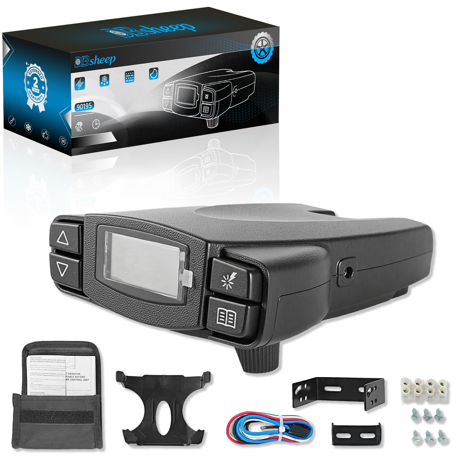 90195 P3 Electric Trailer Brake Controller Replacement Tekonsha 90195 Fits for Ford Gm Chevy Dodge Ram Toyota Jeep SUV Trucks,Universal Proportional Brake Controller