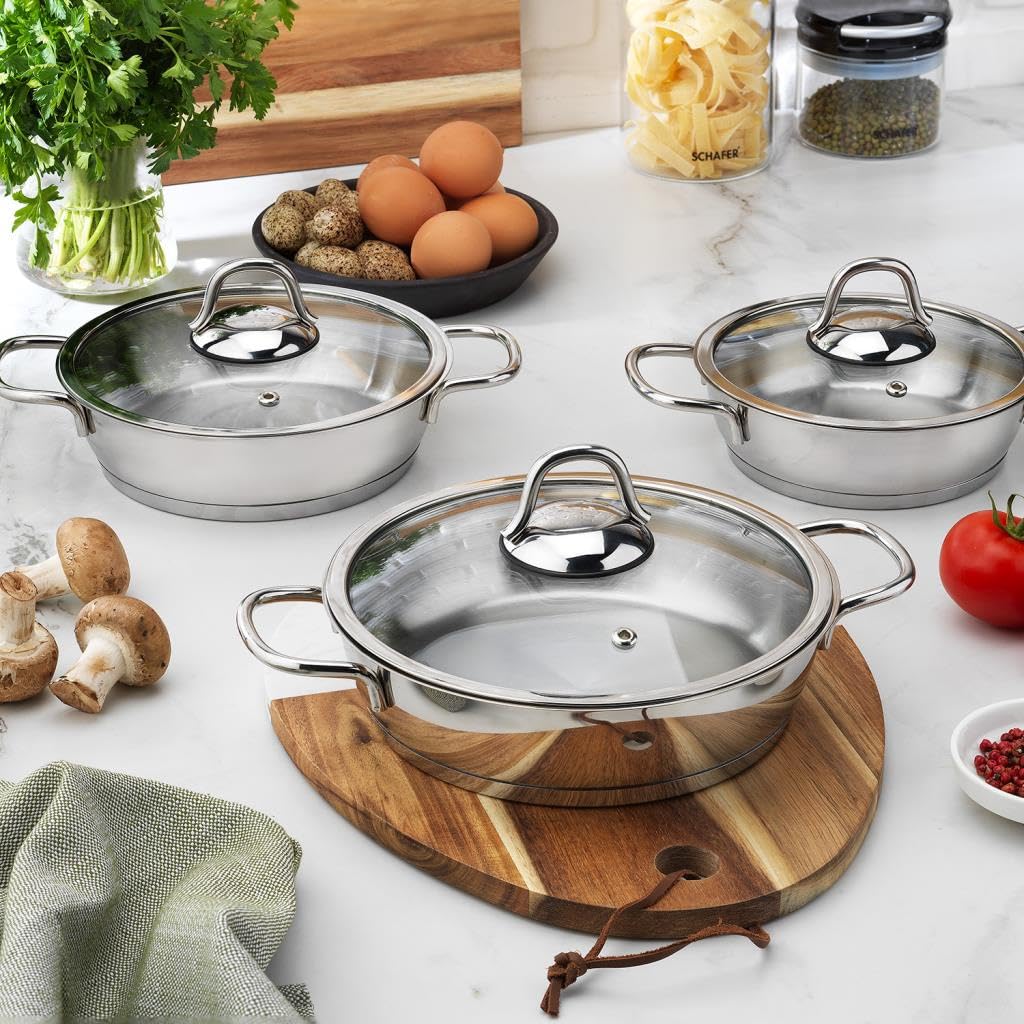 Schäfer Eva Çelik Sahan Seti-6 Prç.-Inox