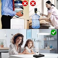 Vista 3 de Dispensador de agua de escritorio - Botella de agua inteligente de escritorio, bomba de agua automática para dispensador de agua universal, bomba