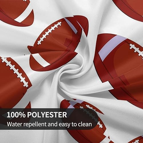Miniatura 5 de AFHYZY Mantel redondo de fútbol, resistente a las arrugas, impermeable, 60 pulgadas, lavable, para cocina, fiesta, picnic, decoración de otoño para
