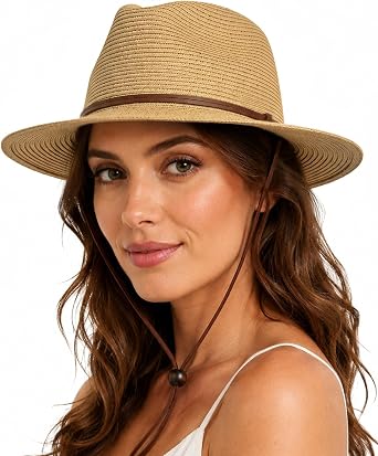 Zylioo XXL XL Straw Hats for Men Big Heads,L M S UV Summer Fedora Panama,UPF Beach Sun Hats for Women Travel Hat