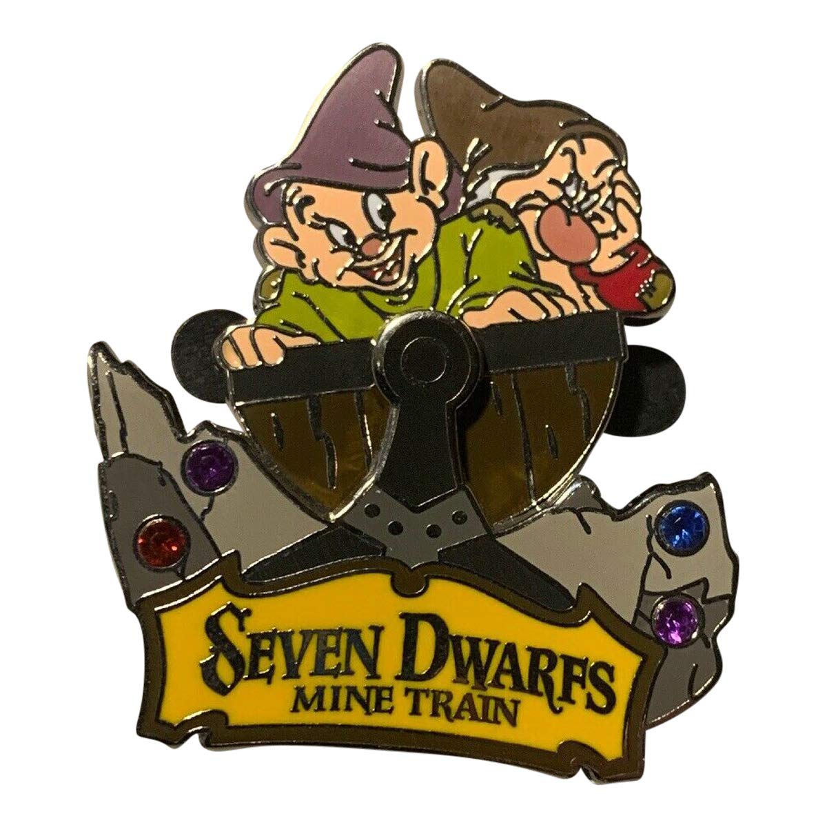 Disney Pin - WDW - Seven Dwarfs Mine Train with Dopey & Grumpy - 100410