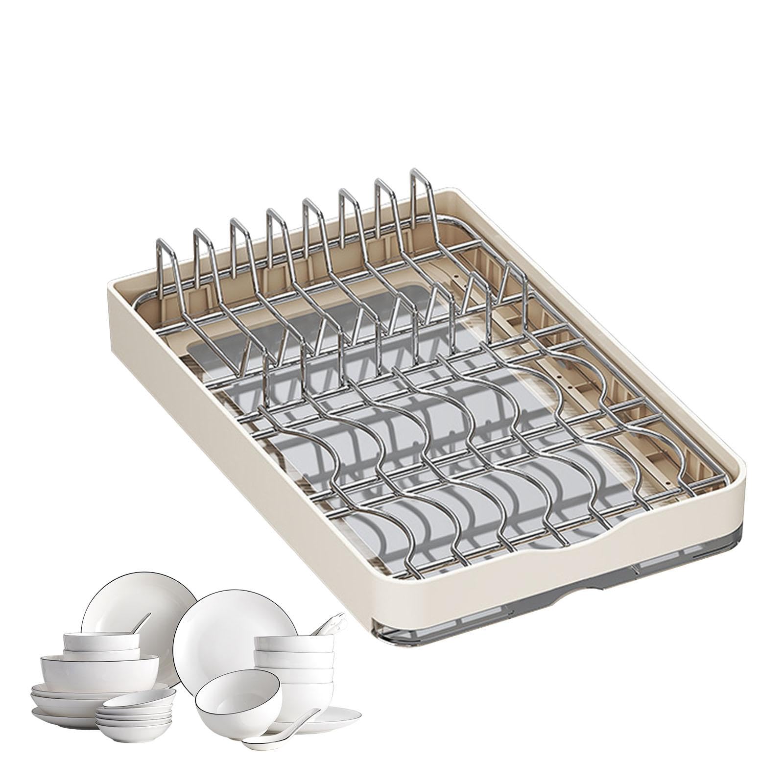 Cassetti estraibili per armadi – Organizzatore per armadi estraibile | asciuga con scolapiatti | Scaffale portaoggetti per cucina, bagno, soggiorno, dispensa