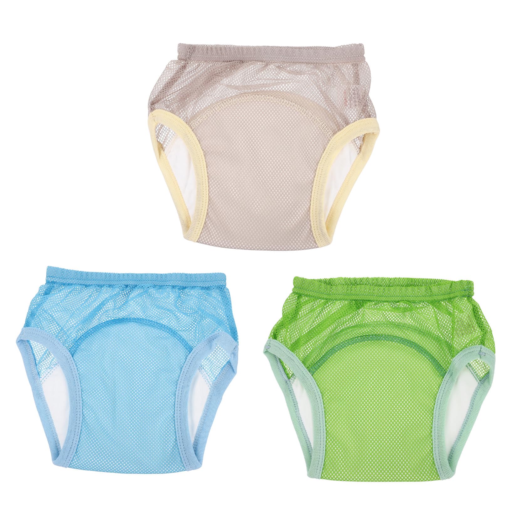 GARVALON 3 piezas Pantalones Entrenamiento Niña Algodón Transpirable Impermeables Calzoncillos Reutilizables Ajustables