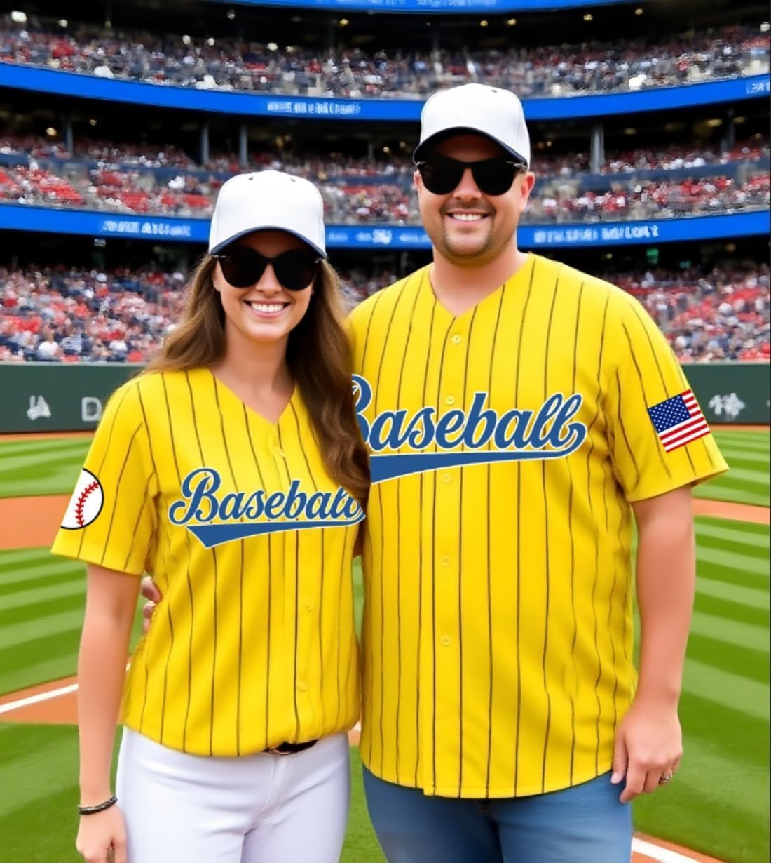 Baseball Jersey Shirts for Women Baseball Player T-Shirt Game Day Fan Graphic Tees Button up Short Sleeve
