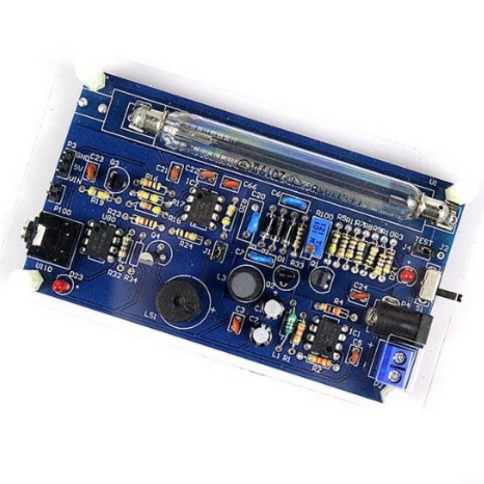 DIY Geigerzähler Nuklearstrahlungsdetektor für Miller Rohr, Metallgehäuse, Mehrfarbig, für arduino, geeignet für Labor- und Bildungsanwendungen