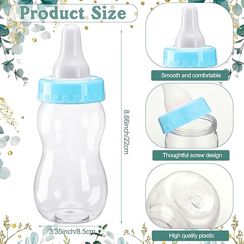 Miniatura 4 de Syhood Greenery Baby Shower Games Guess How Many Pacifiers Sage Game Signal, 50 pequeños juegos de adivinanzas, 20 lápices HB, botella de leche de