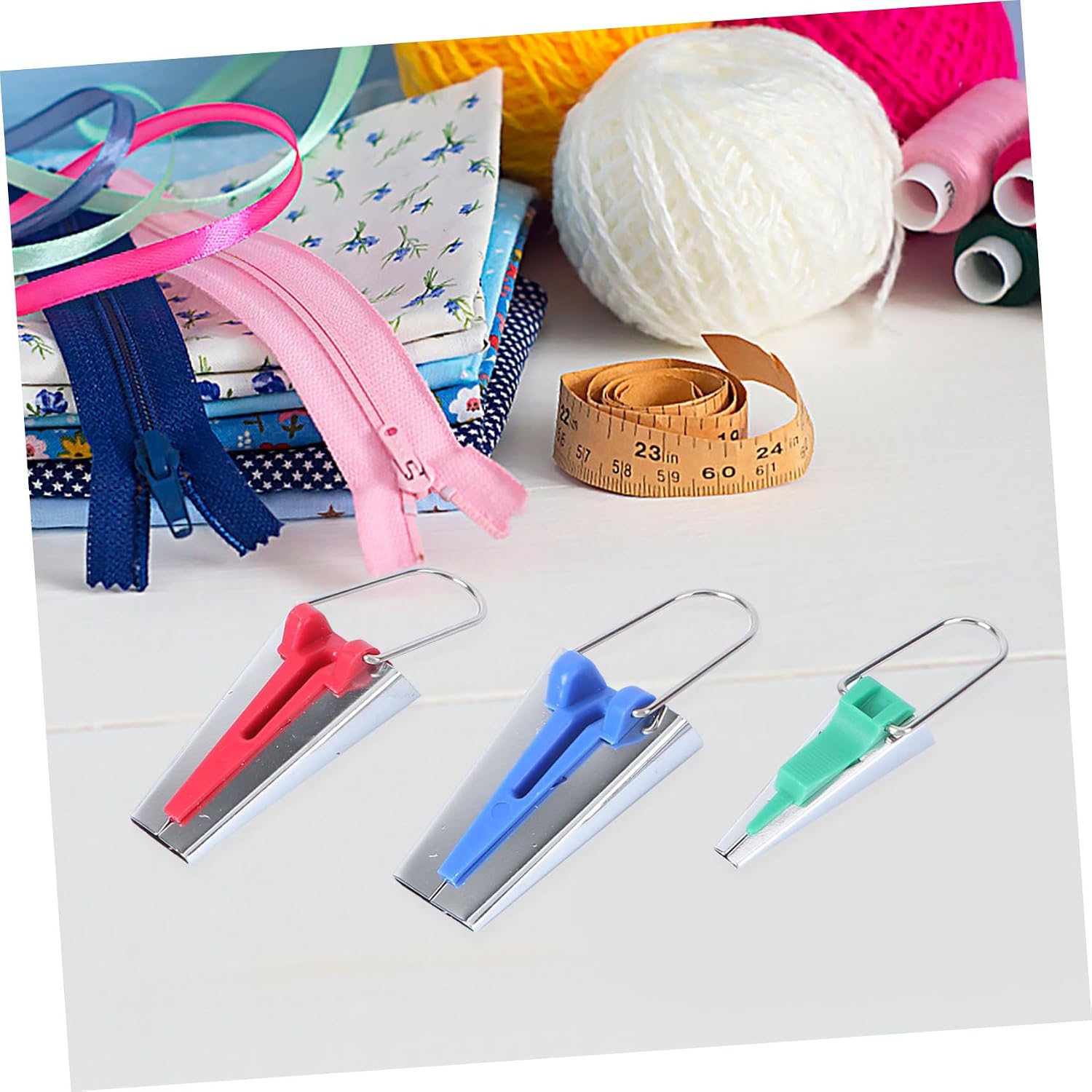ULDIGI 5pcs Tape Maker for Sewing Machine Assorted Practical Binding Tools for Quilting and Edging Easy to Use Bias Tape Makers